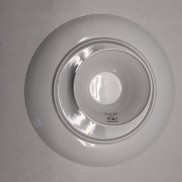 Tivoli By Shafford Pedestal Cake Stand Sweet Pea Pattern 1985 Floral Garden 80s - Picture 4 of 7